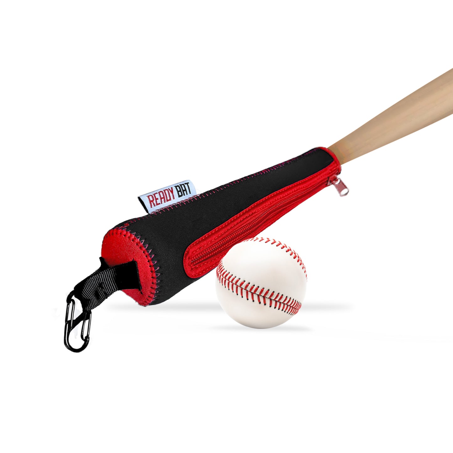 Black and Red Baseball Bat Handle Cover
