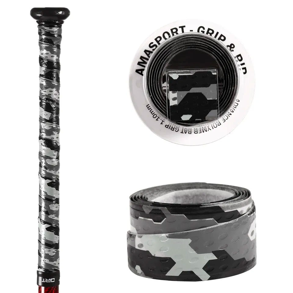 Gray Camo Baseball Bat Grip Tape