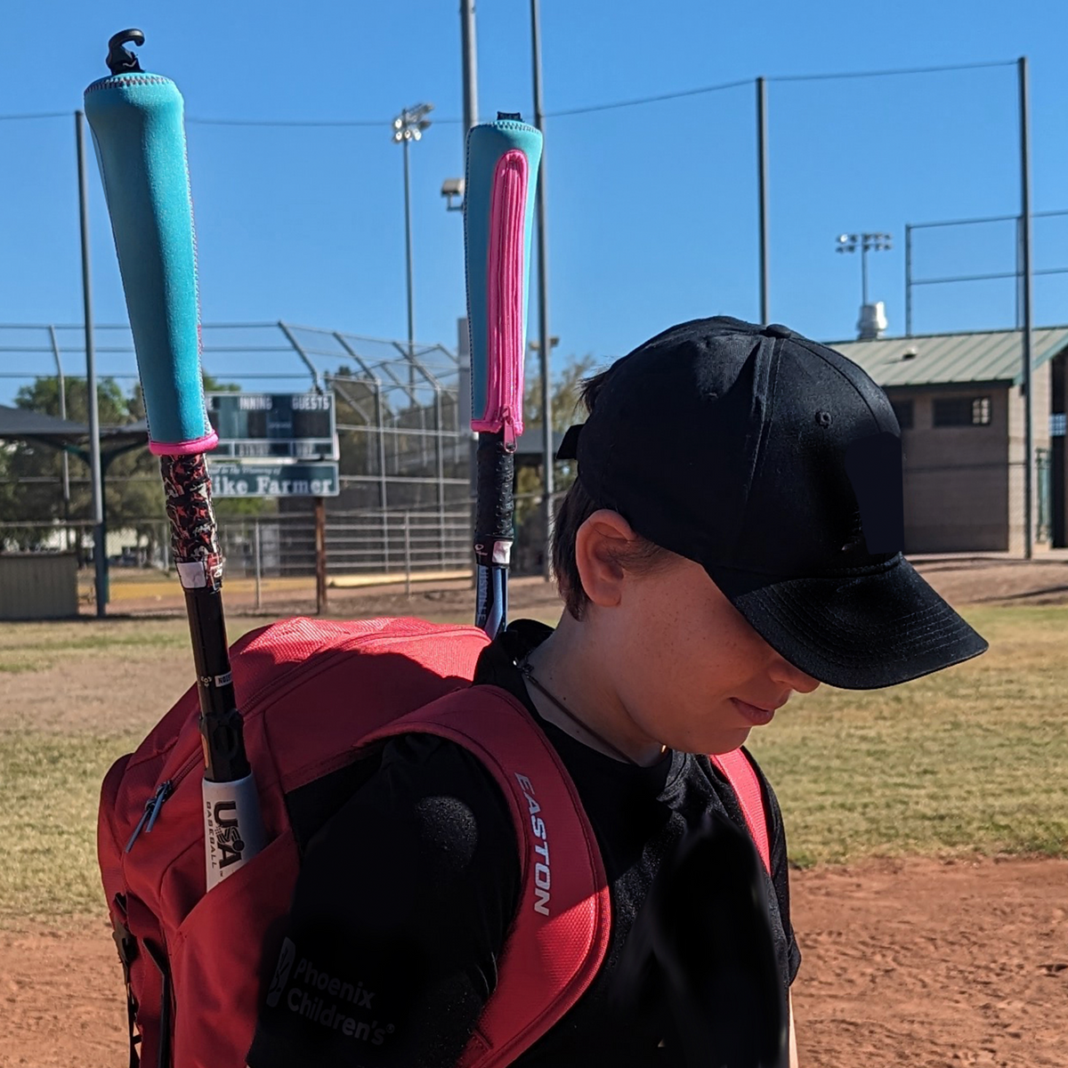 baseball bat handle cover, softball bat handle cover, baseball accessory, softball accessory, kids baseball, kids softball, baseball protection, softball protection, 