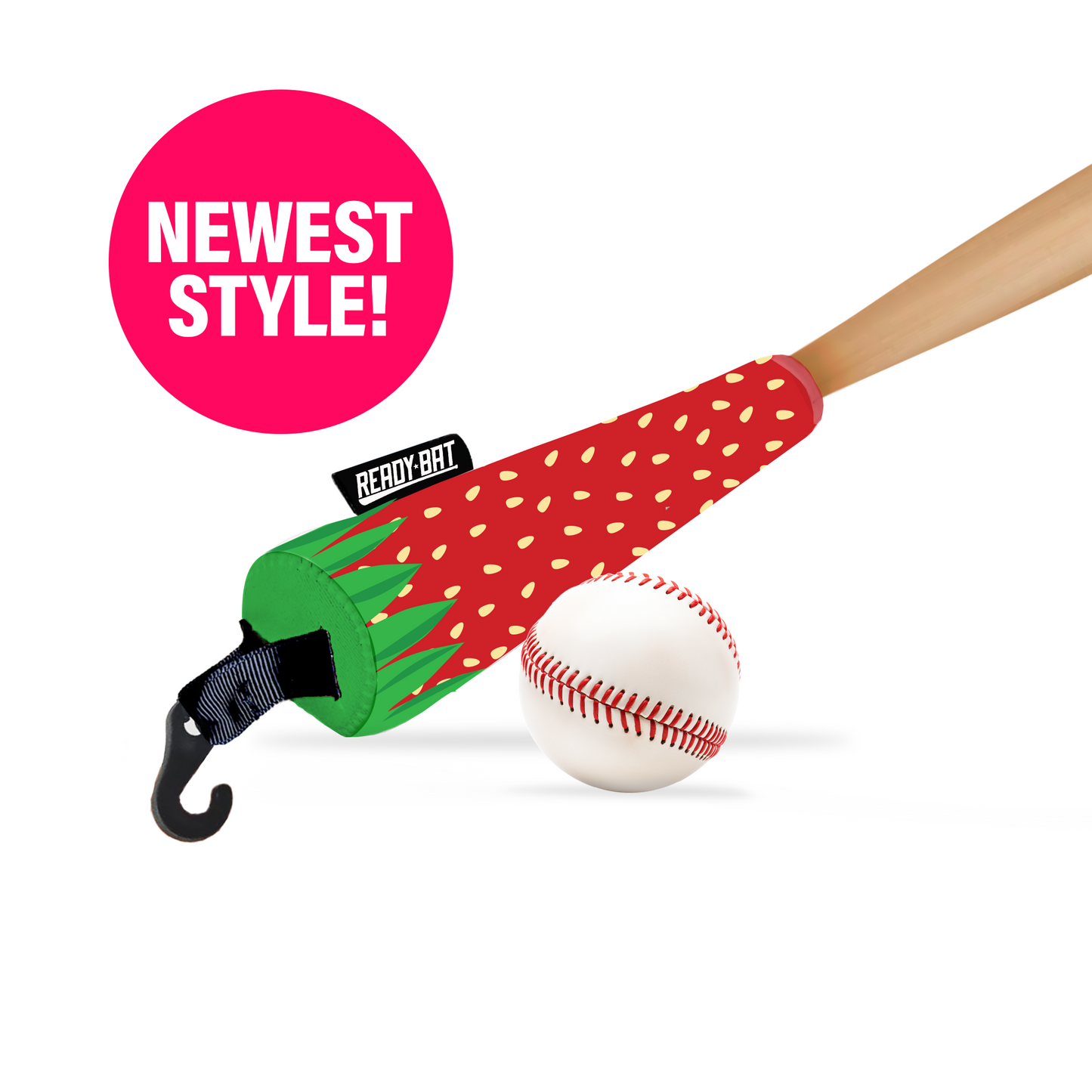 Strawberry Smash! Bat Handle Cover