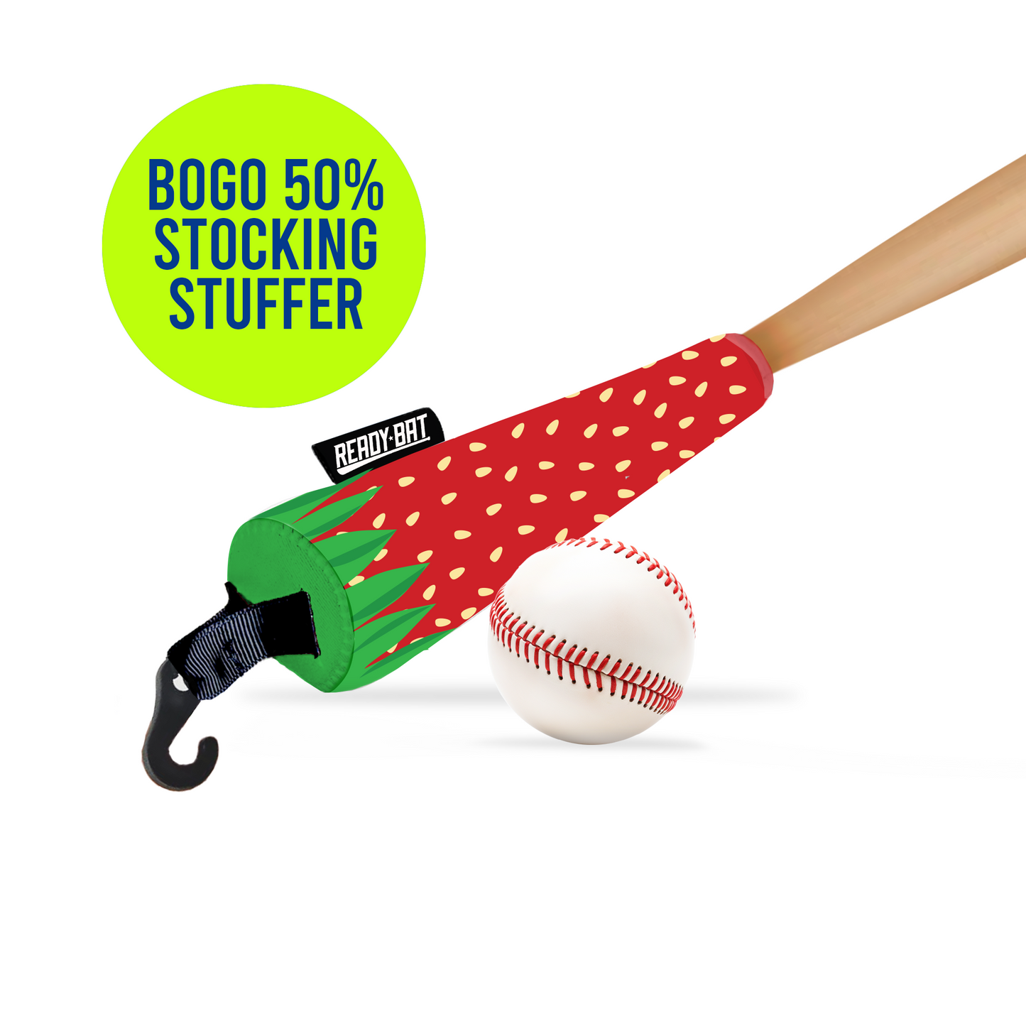 Strawberry Smash! Bat Handle Cover